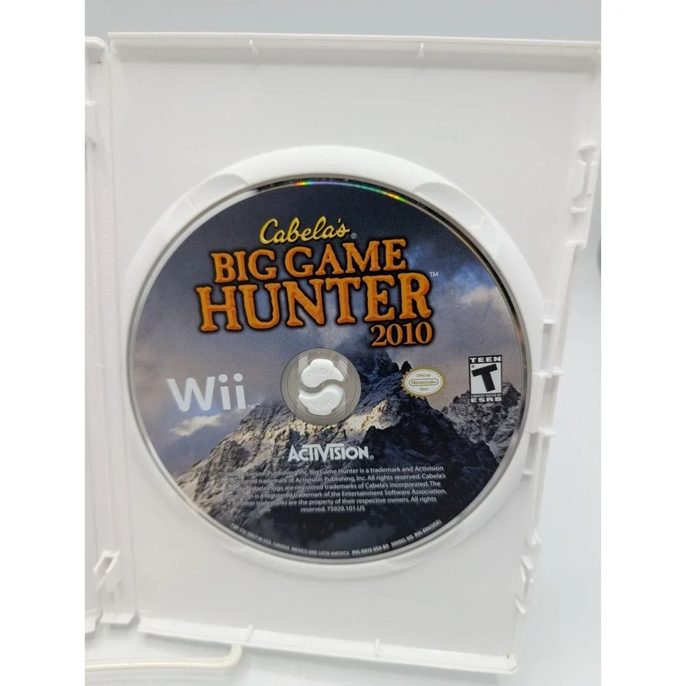 Cabela's Big Game Hunter 2010 Game Only For Wii And Wii U Shooter Very‎ Good